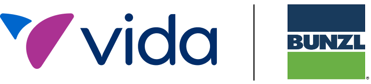 The logos for Vida and Bunzl